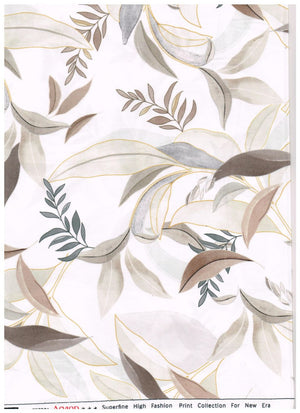 Arvind Tresca Giza Cotton shirt fabric with digital multicolor print in brown, showcasing a vibrant and detailed textile pattern.