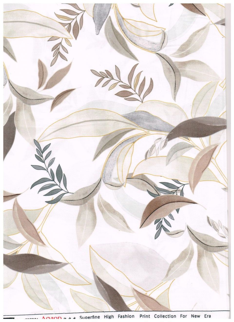 Arvind Tresca Giza Cotton shirt fabric with digital multicolor print in brown, showcasing a vibrant and detailed textile pattern.