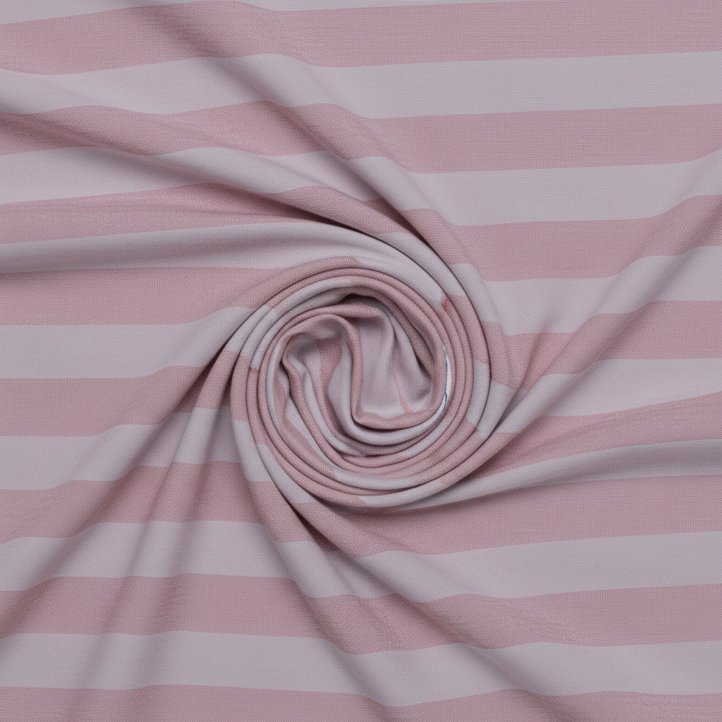 monti giza cotton fabric pink stripe twirl drape