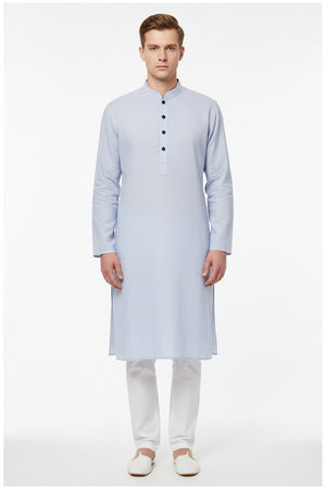 Lavender linen Tencel shirt fabric from Arvind Primante, showing a soft, textured textile with a smooth finish.