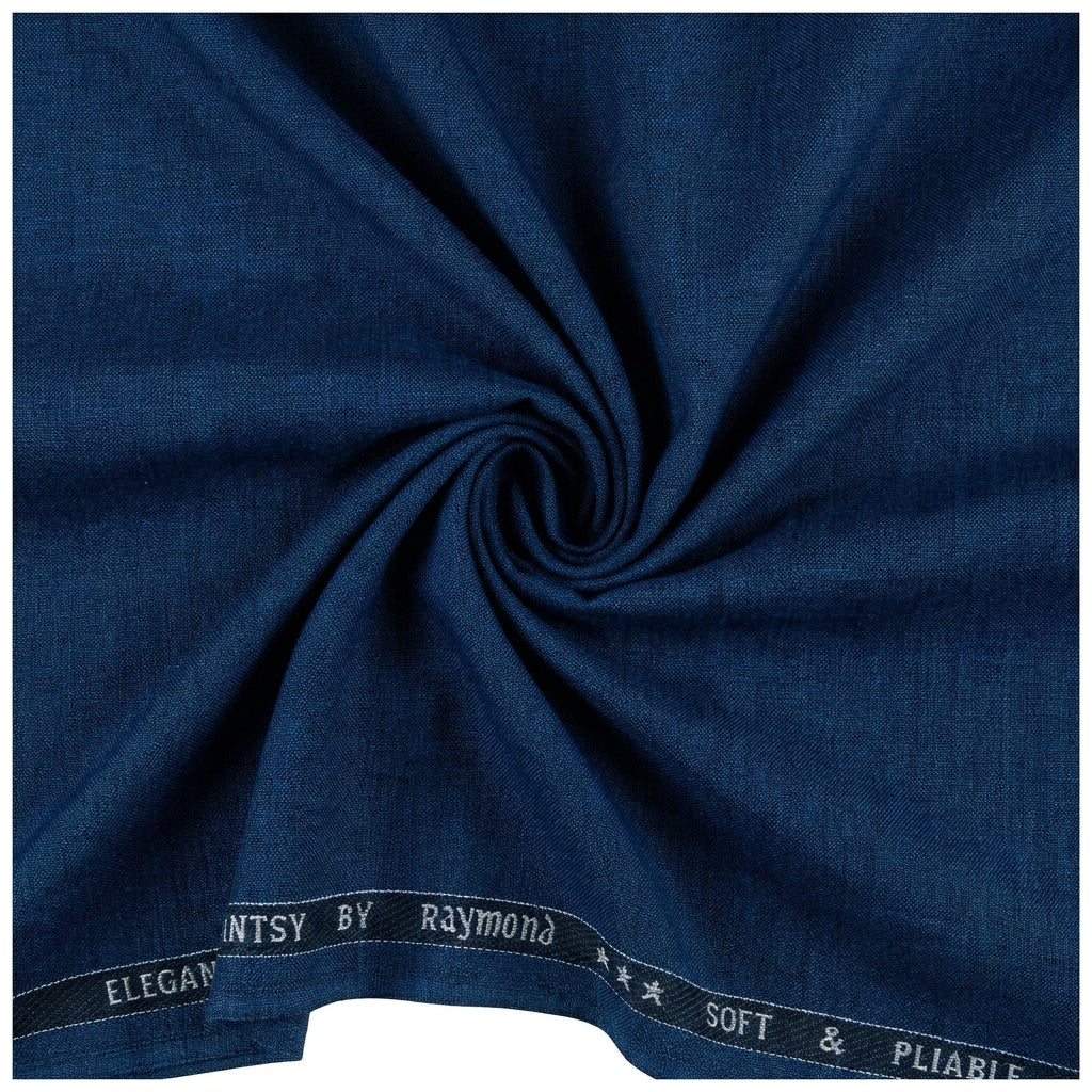 Elevate Your Style With Raymond Unstitched Polyviscose Trousers & Suiting Fabric ( Midnight Blue )