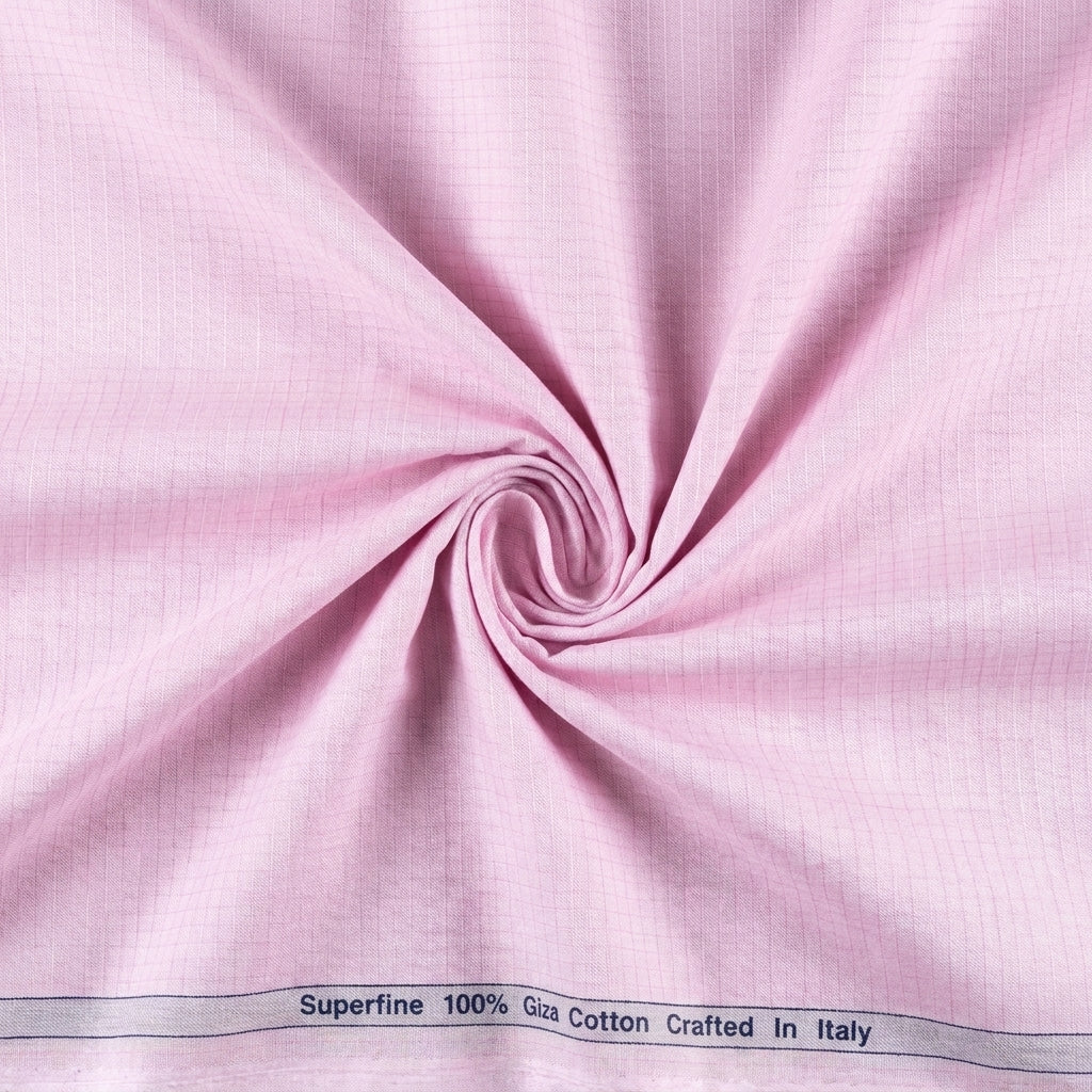 Arvind Unstitched Primante Cotton Micro Checks Shirting Fabric ( Pink )