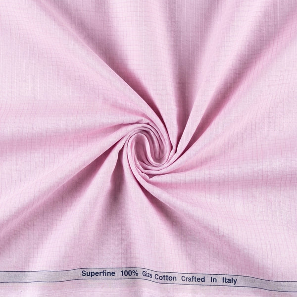 Arvind Unstitched Primante Cotton Micro Checks Shirting Fabric ( Pink )