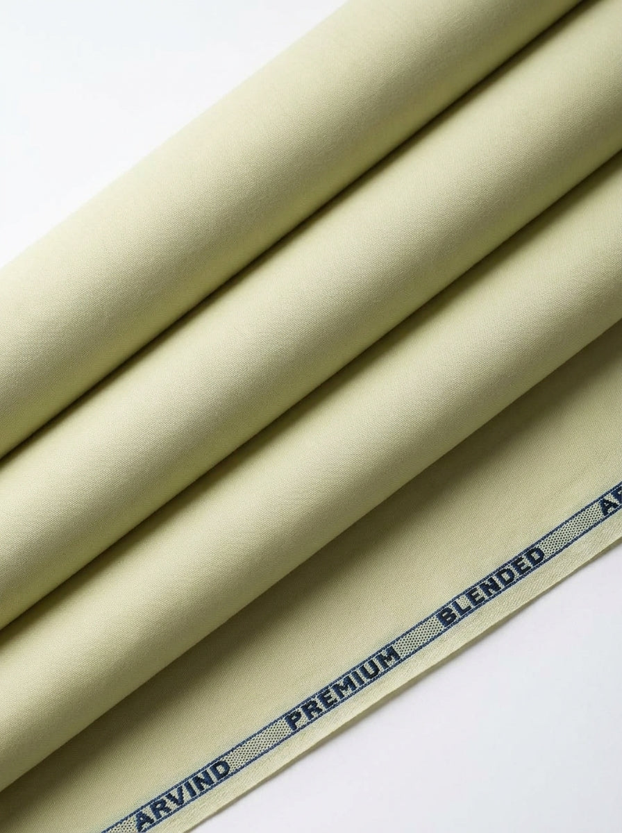 Arvind Cotton Unstitched Shirting Fabric ( Pista Tinge )