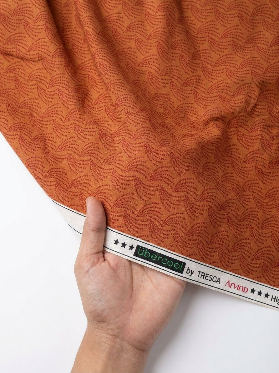 Arvind Tresca Printed Unstitched Shirting Fabric ( Orange )