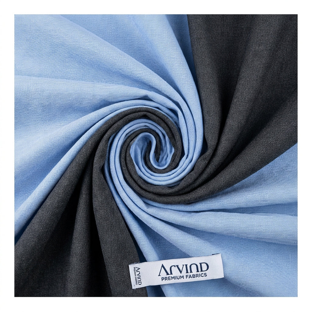 Arvind Combo Gift Pack of Unstitched Shirt & Trouser Fabrics