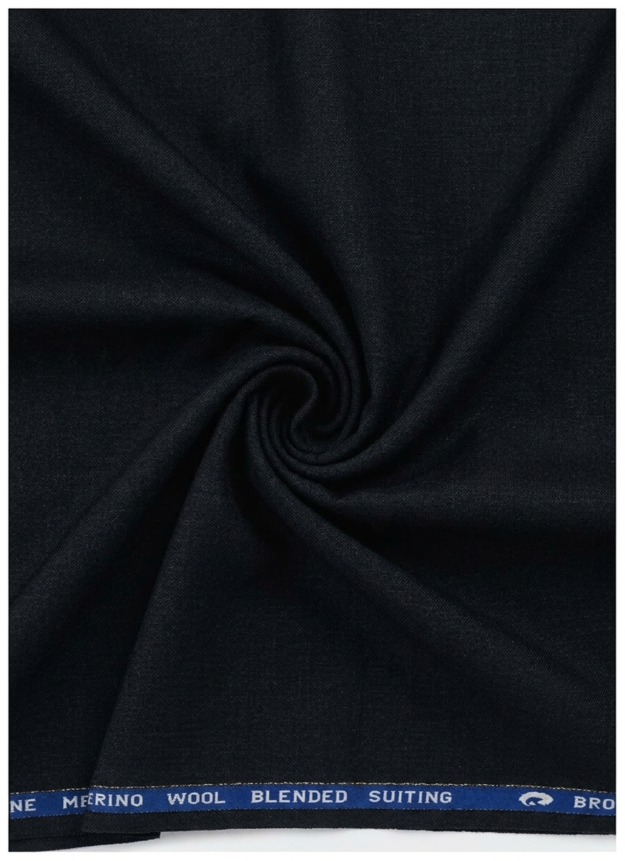 Georgia Gullini of Italy Unstitched Poly wool Super 110’s Trouser & Suiting Fabric ( Blackish Grey )