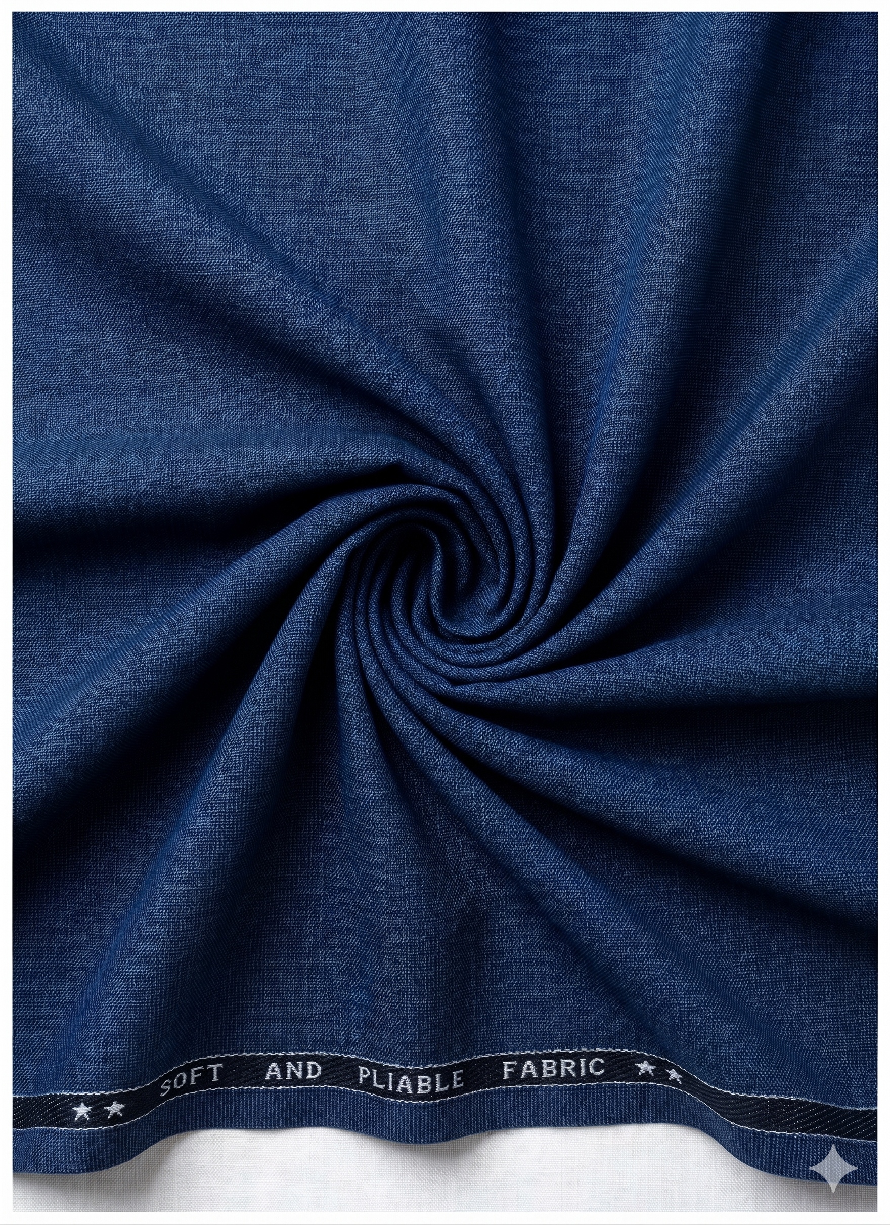 Elevate Your Style With Raymond Unstitched Terry Rayon Trousers & Suiting Fabric ( Navy Blue )