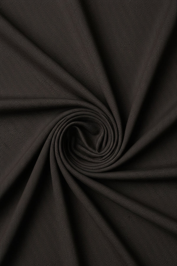 Brown Mafatlal poly viscose trouser and suiting fabric, showing the textured textile pattern and fabric close-up.