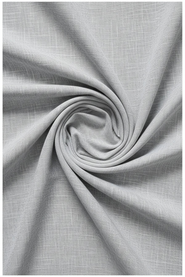Mafatlal grey cotton trousers and suiting fabric, showcasing the fabric texture and tailored fit of the trousers.