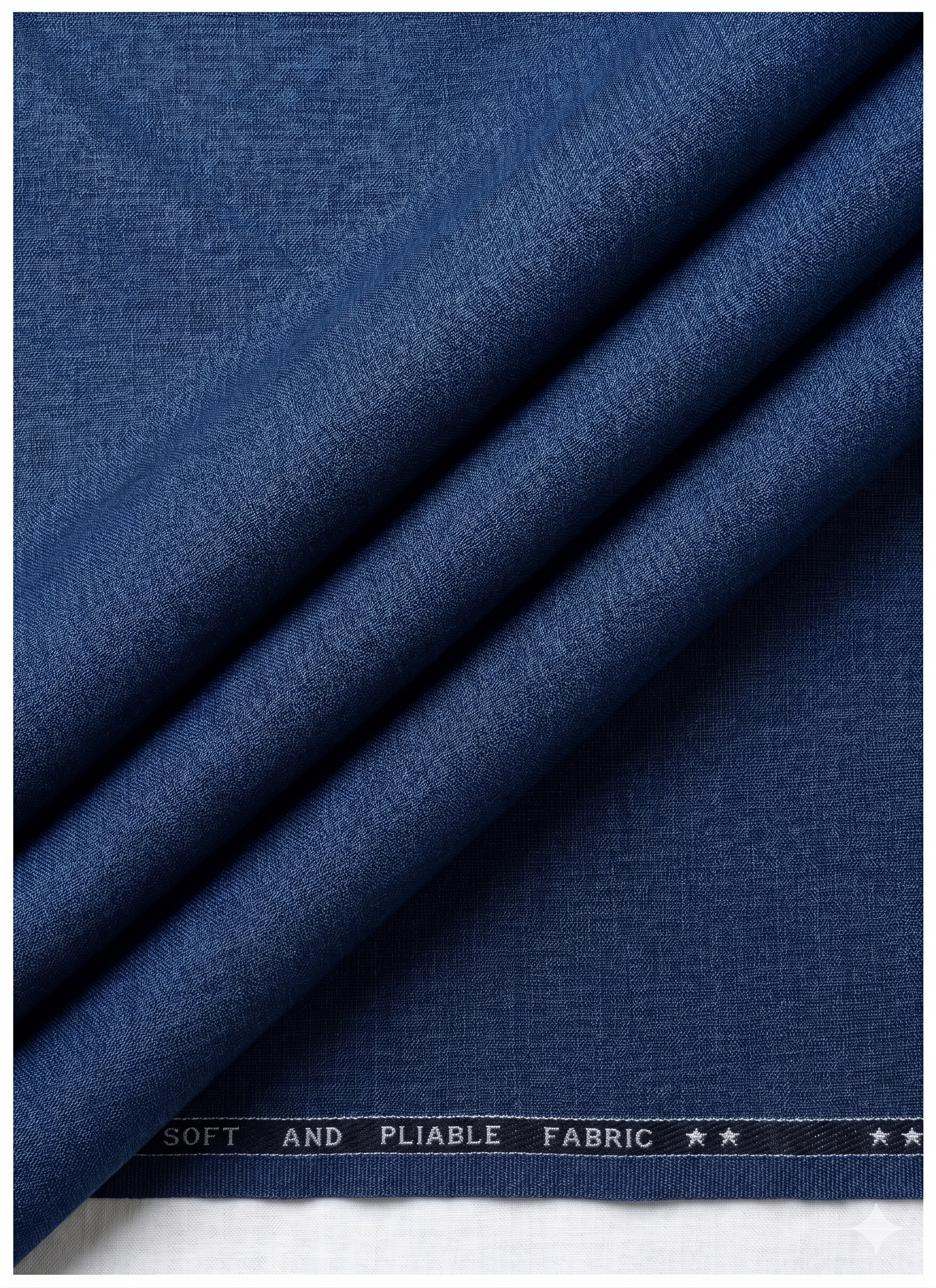 Elevate Your Style With Raymond Unstitched Terry Rayon Trousers & Suiting Fabric ( Navy Blue )