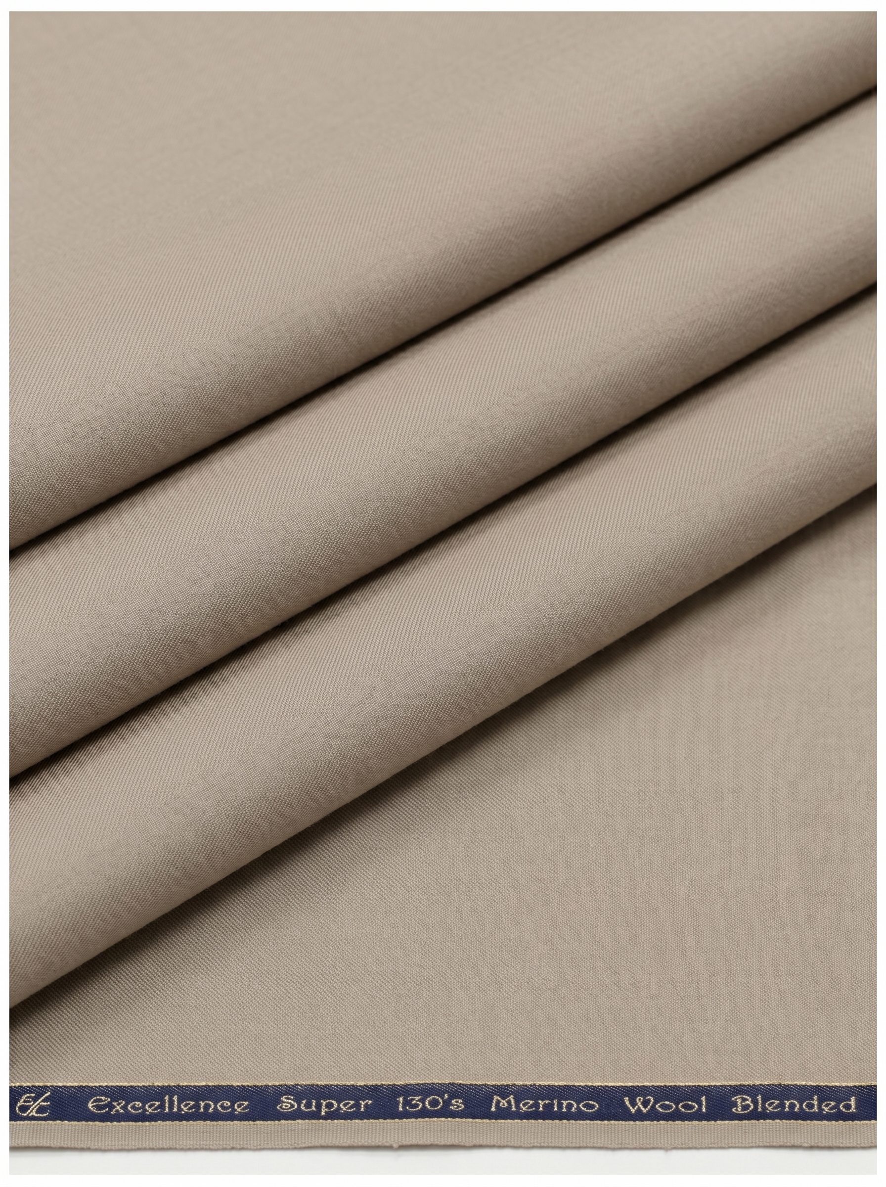 Georgia Gullini of Italy Unstitched Poly wool Super 130's Trousers & Suiting Fabric ( Khaki )