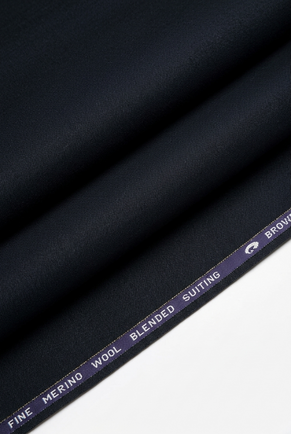 Georgia Gullini of Italy Unstitched Poly wool Super 110’s Trousers & Suiting Fabric ( Blackish Grey )