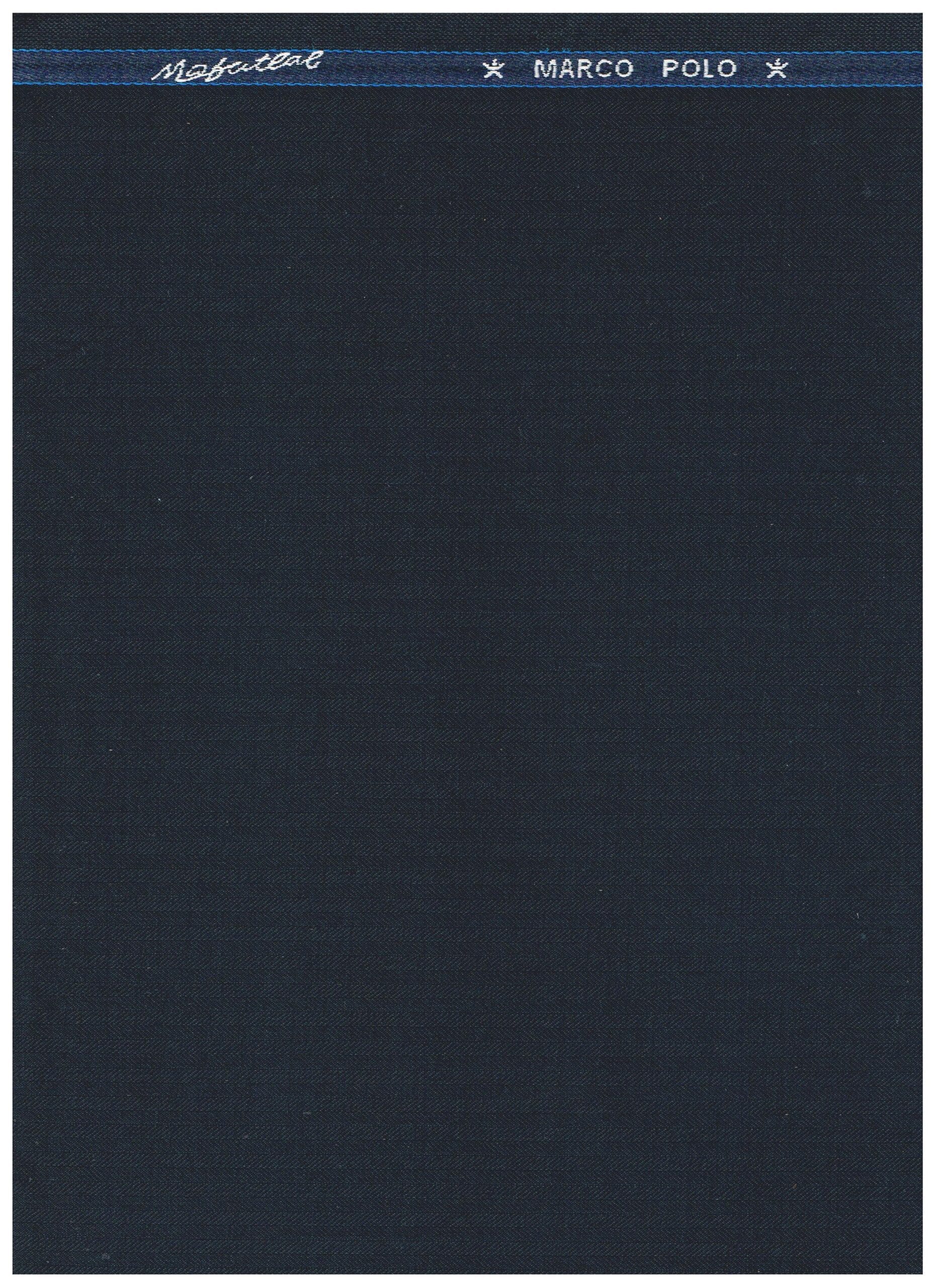 Mafatlal Dark Slate Blue Polywool Suiting Fabric