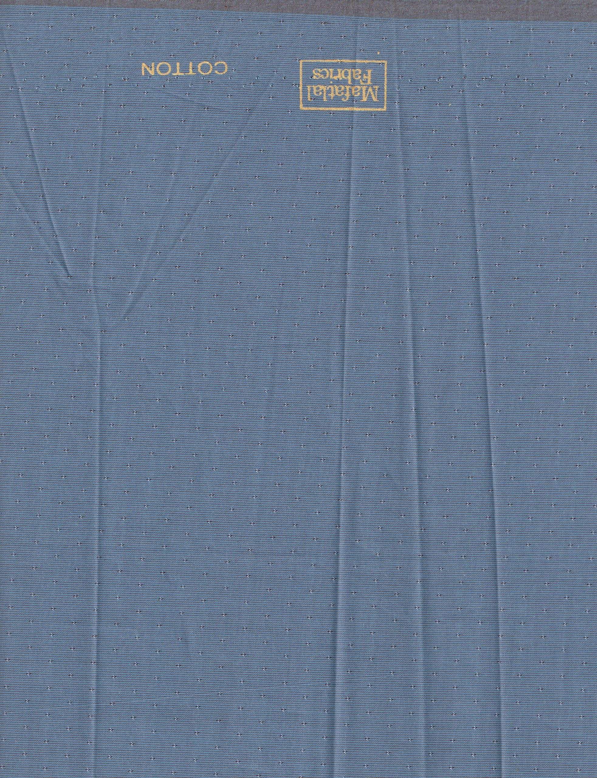 Mafatlal Cotton Unstitched Shirting Fabric ( Blue Woad )
