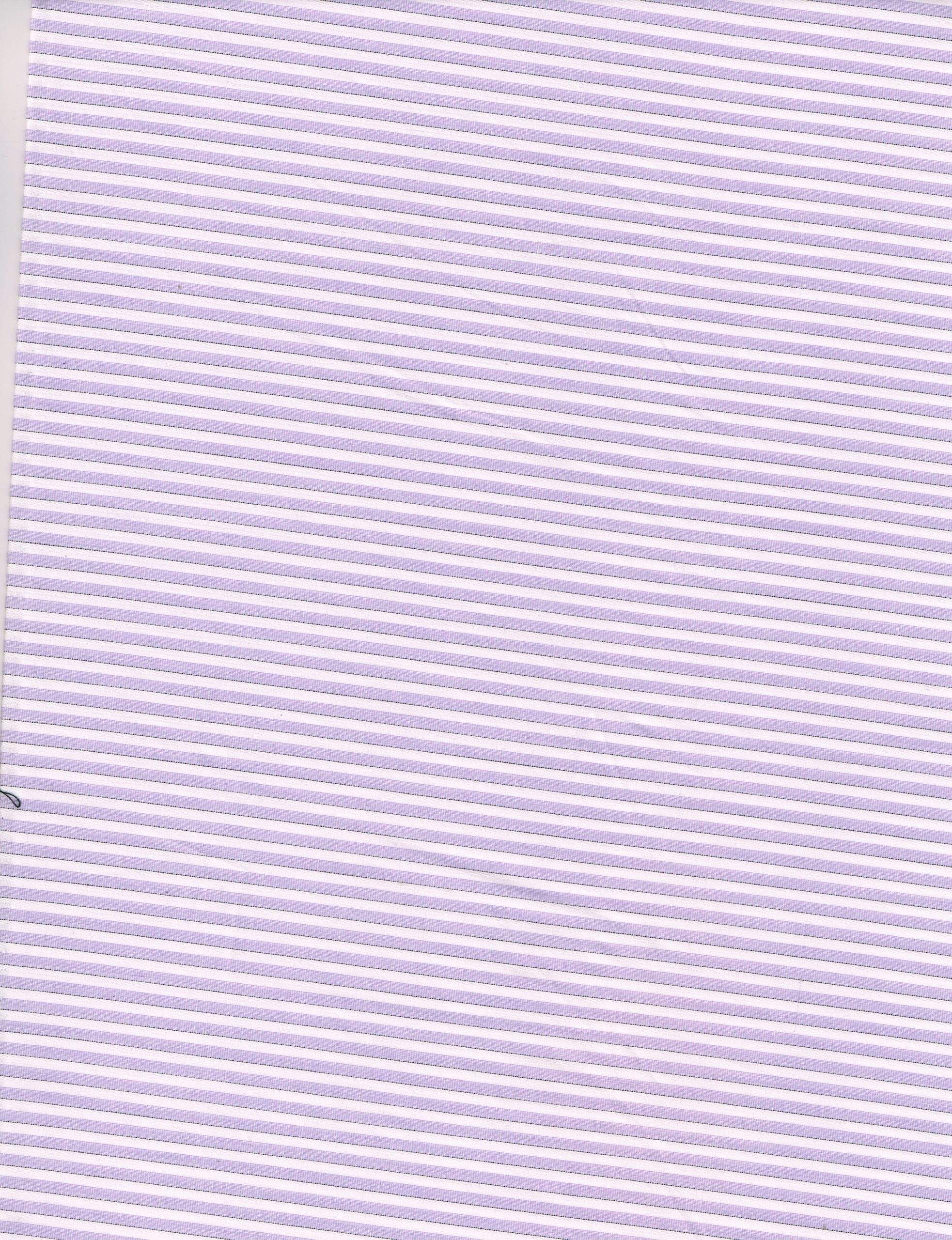 Mafatlal Cotton Unstitched Pinstripes Shirting Fabric in Parma Purple, featuring a smooth cotton texture and purple pinstripe pattern.