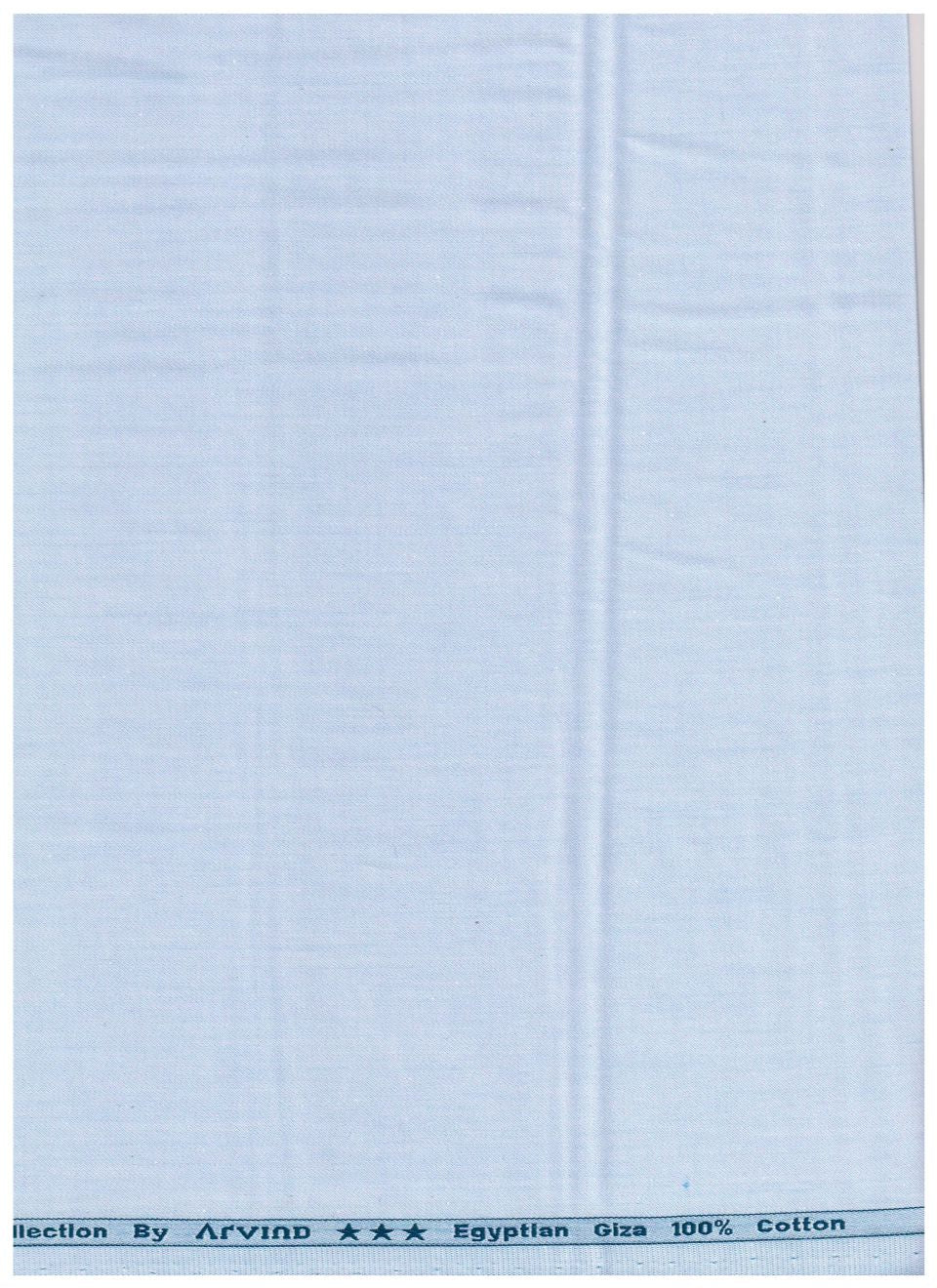 Arvind Blue Tresca Giza Shirt Fabric Handfeel