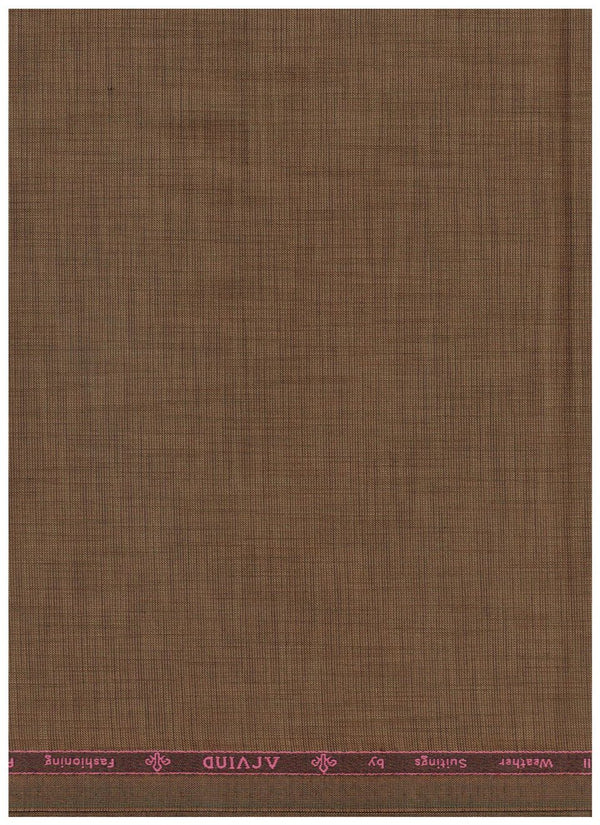 Arvind poly viscose suiting fabric in dark grey and gold, 2 trouser pack, 1.45 and 1.20 meters, suitable for tailored suits