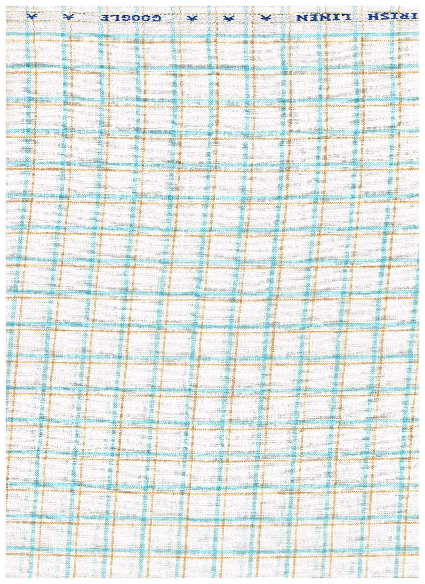 Arvind Linen Checks Unstitched Shirting Fabric ( Blue & Beige )
