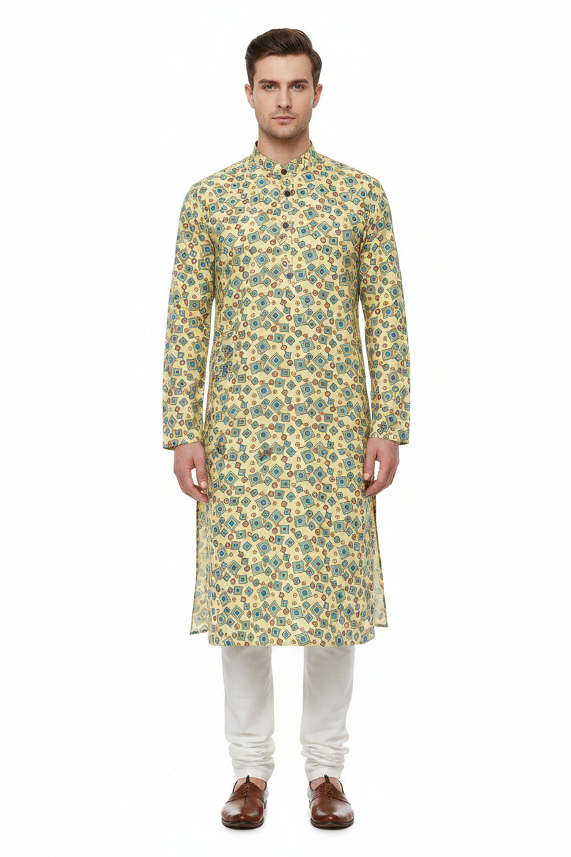 Readymade Yellow Kurta