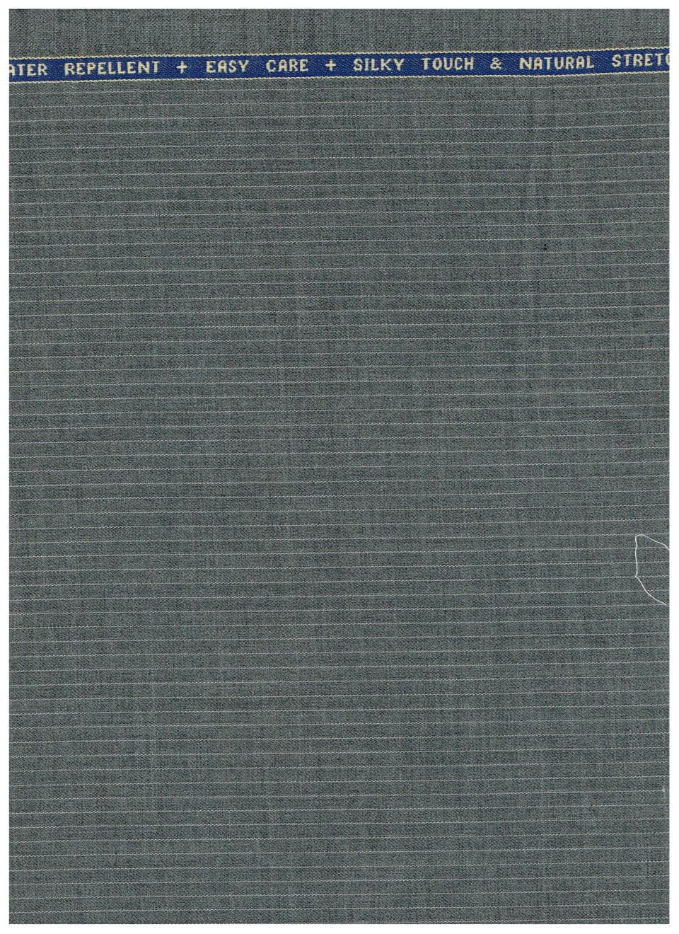 Grey Raymond poly wool trouser and suiting fabric fabric in unstitched textile with a smooth, luxurious appearance.