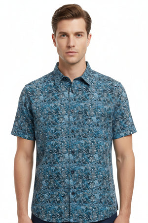 Blue Printed Readymade kurta