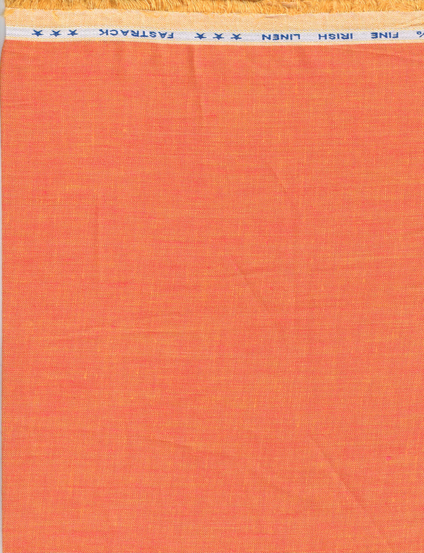 Arvind Pure Linen Unstitched Shirting Fabirc ( Orange )