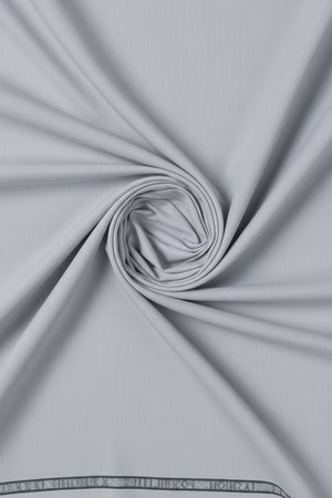 Grey Arvind unstitched terry rayon trousers and suiting fabric, showing fabric texture and color for stylish tailoring.