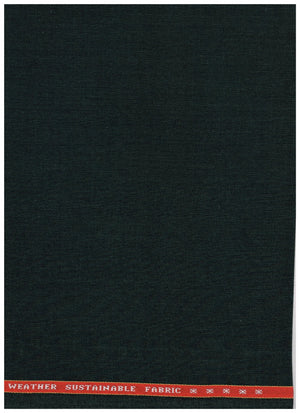Raymond Luxurious unstitched poly wool trousers and suiting fabric in green spinach color, ideal for tailored suits and formal wear.
