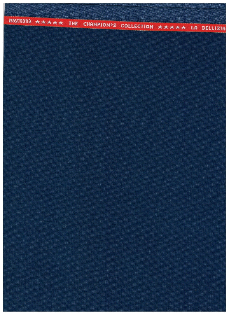 Raymond Luxurious Unstitched Polywool Trousers & Suiting Fabric ( Royal Blue )