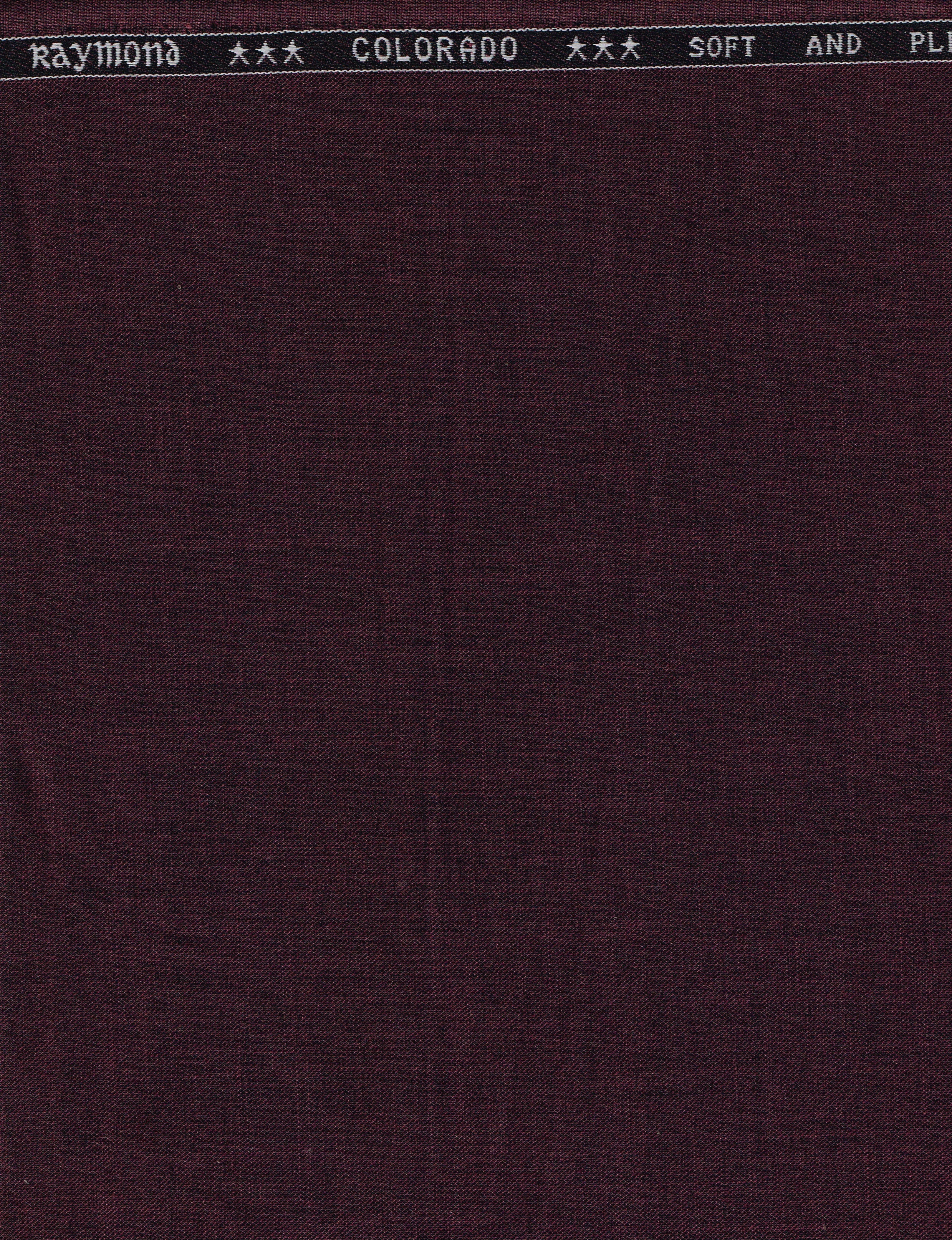 Elevate Your Style With Raymond Unstitched Polyviscose Trousers & Suiting Fabric ( Wine )