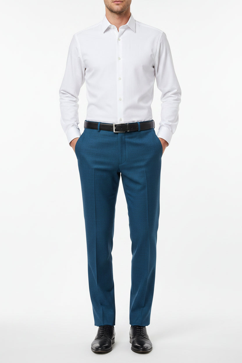 readymade trouser raymond royal  blue fabric with 'Elegantsy by Raymond'