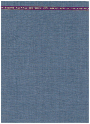 Raymond Blue Polywool Suiting Fabric