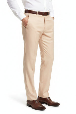 Ivory Raymond Luxurious Unstitched Polywool Trousers and Suiting Fabric, suitable for custom tailoring and elegant formal wear.