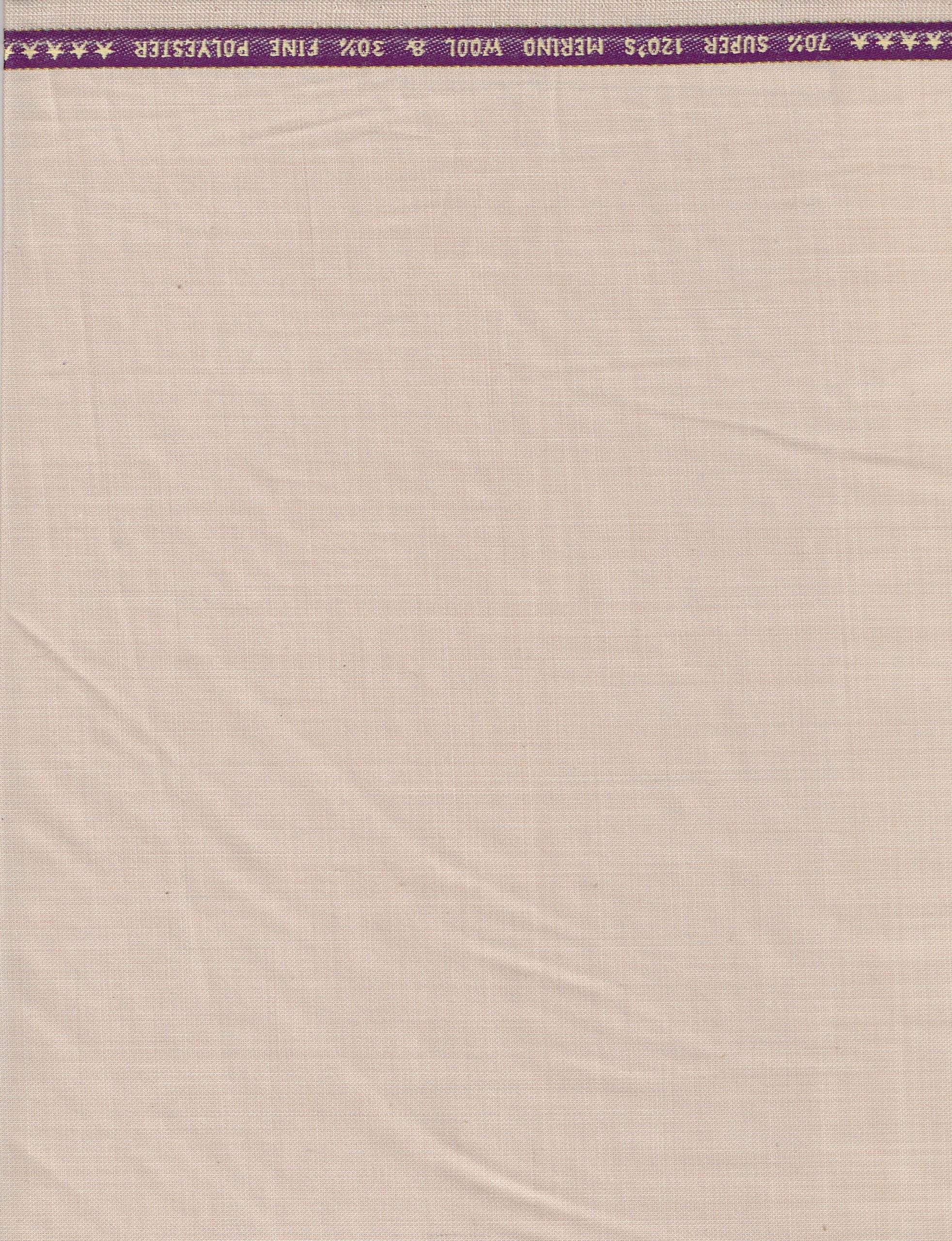 Raymond ivory polywool trousers and suiting fabric in unstitched form, showcasing luxurious texture and elegant material.