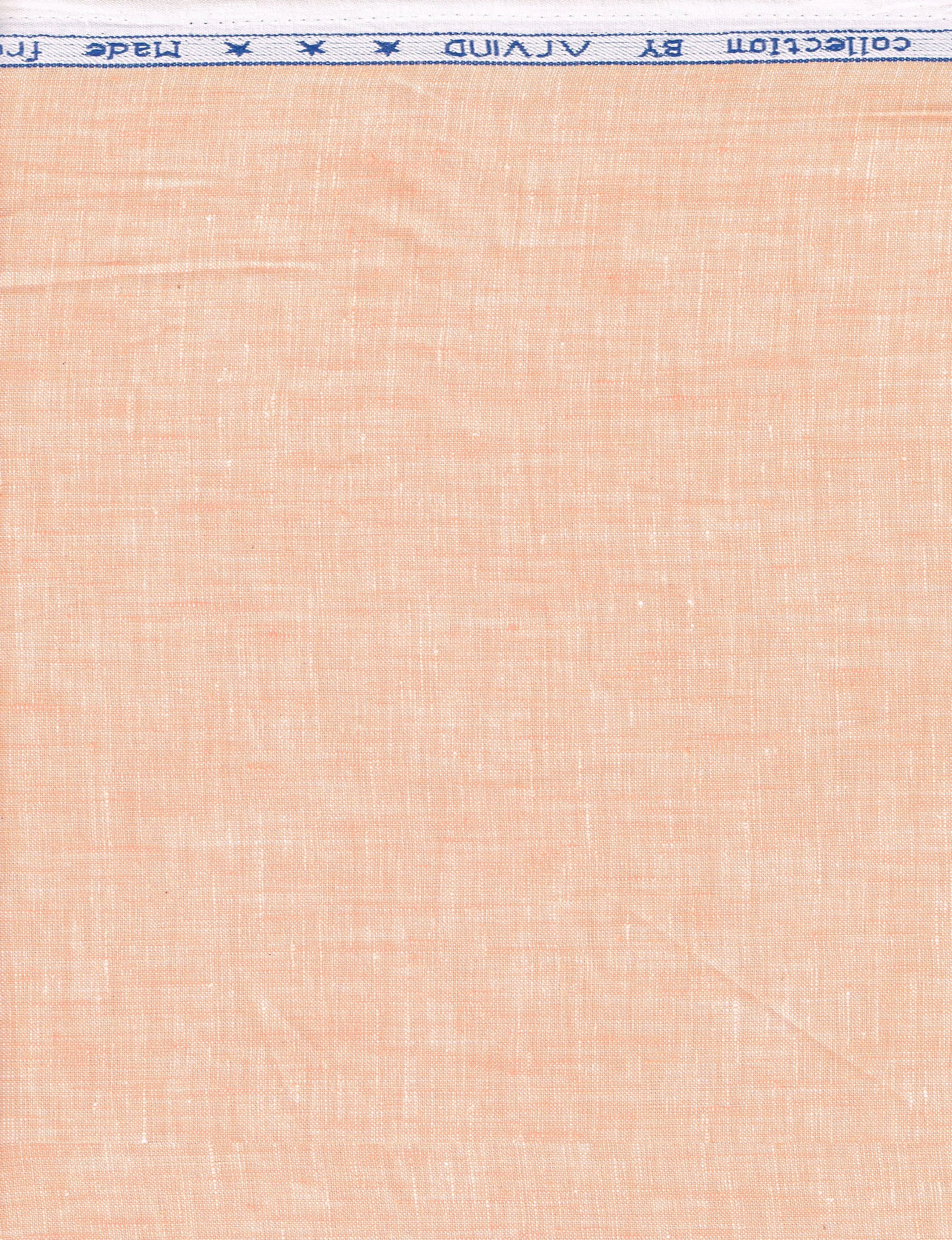 Arvind Linen Plain Unstitched Shirting Fabric ( Deep Peach )