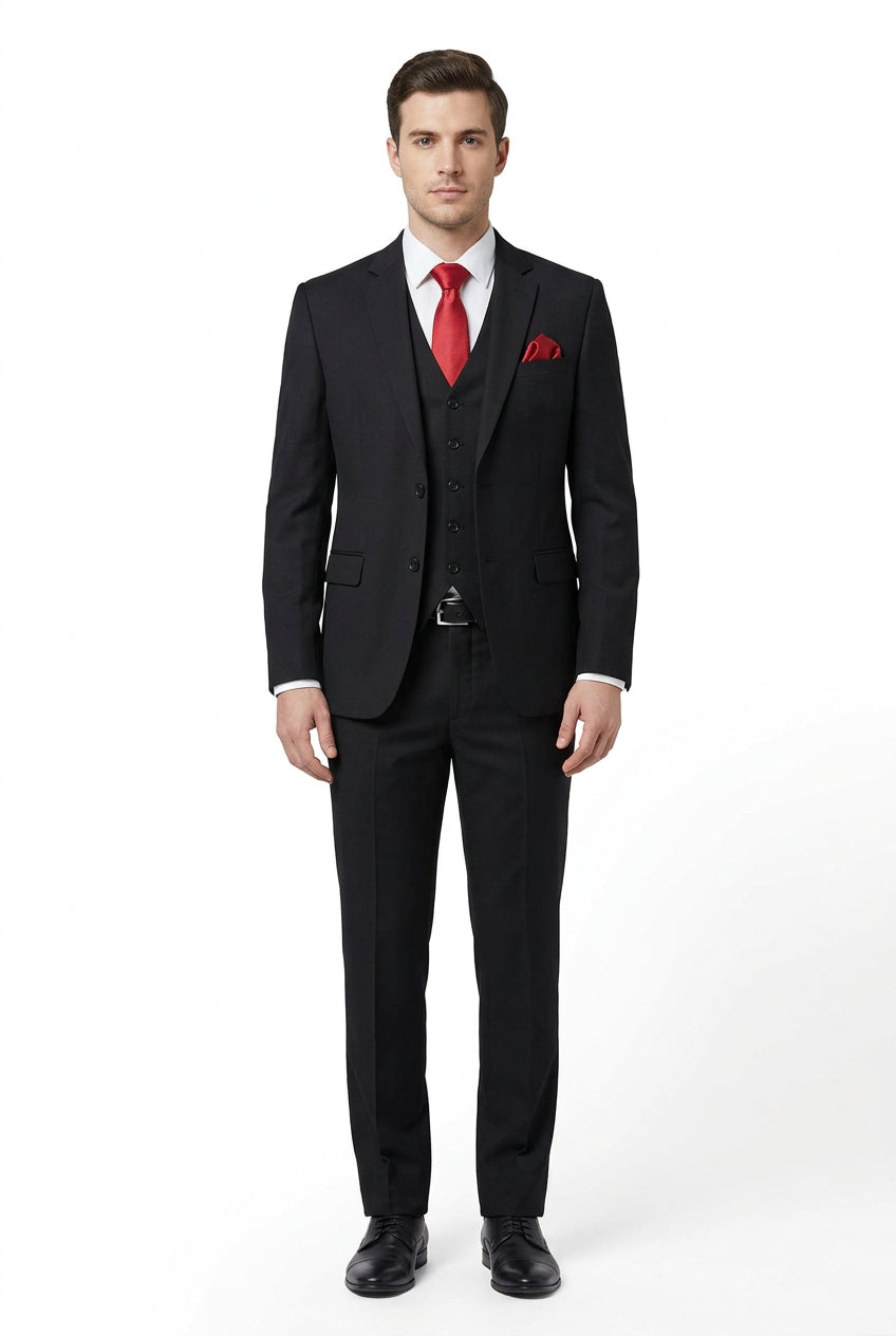 Black Arvind Terry Rayon Suiting Fabric with a smooth texture, ideal for tailored garments and stylish suiting designs.