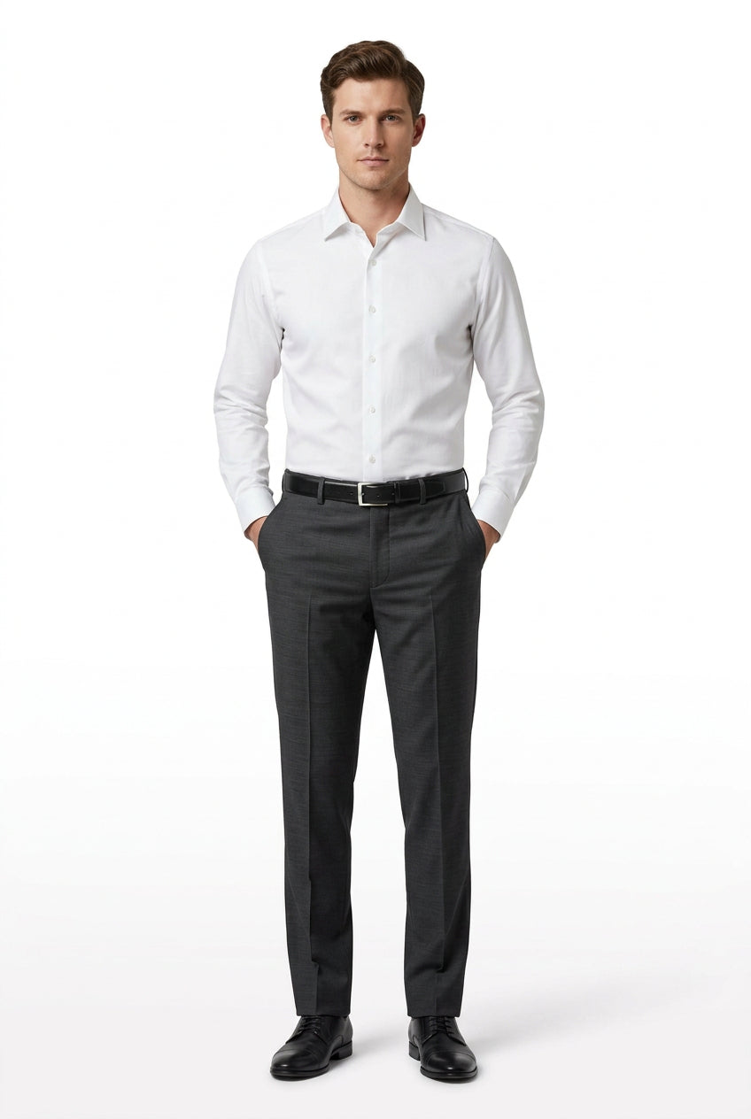 arvind lorenzo dark grey readymade trouser fabric