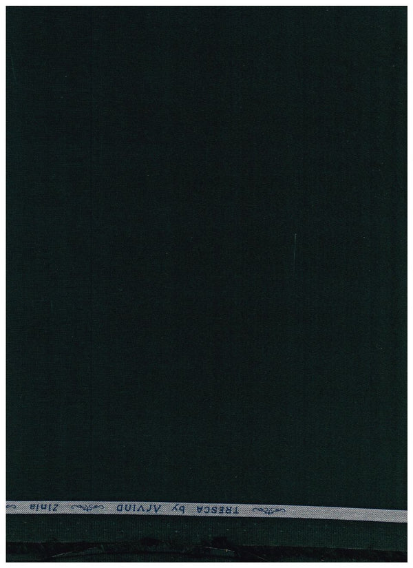 Green Arvind cotton satin shirt fabric with a smooth, shiny finish, showcasing the luxurious cotton satin material.