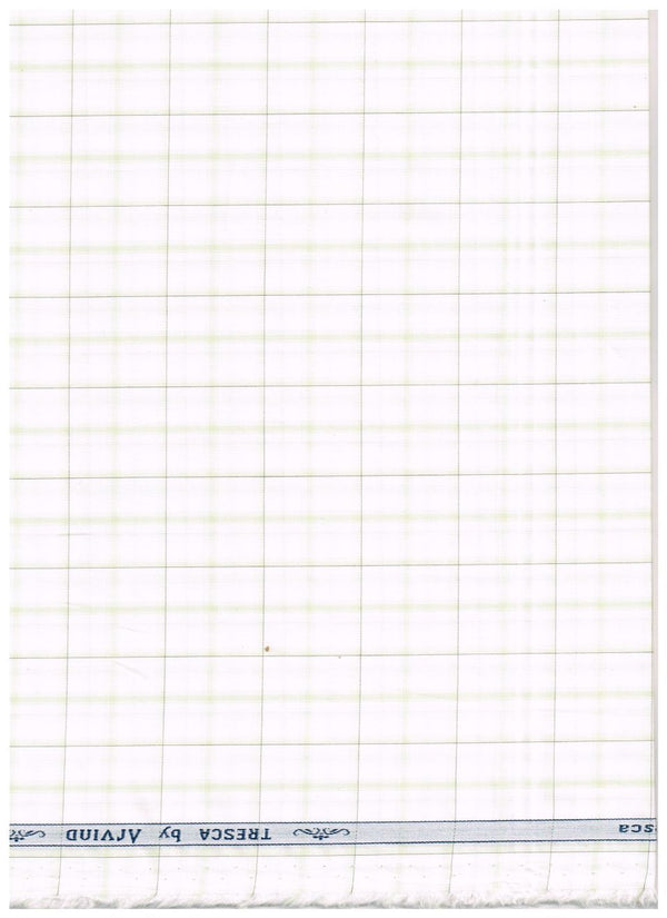 Arvind Tresca Giza Cotton shirt fabric checks