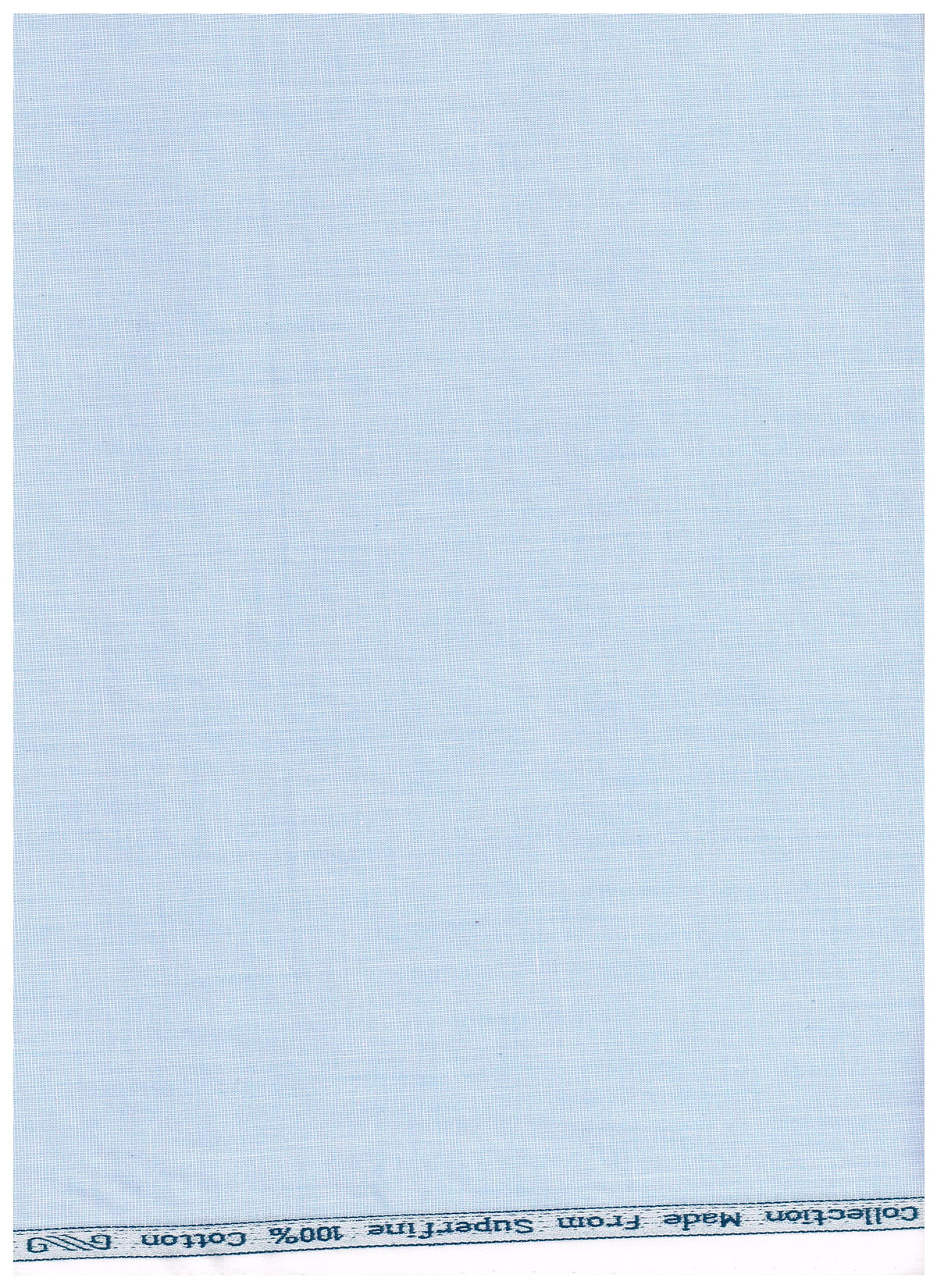 Blue Arvind cotton shirt fabric with a fil-a-fil pattern, showcasing the soft texture and detailed weave of the ARVIND brand.