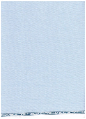 Blue Arvind cotton shirt fabric with a fil-a-fil pattern, showcasing the soft texture and detailed weave of the ARVIND brand.