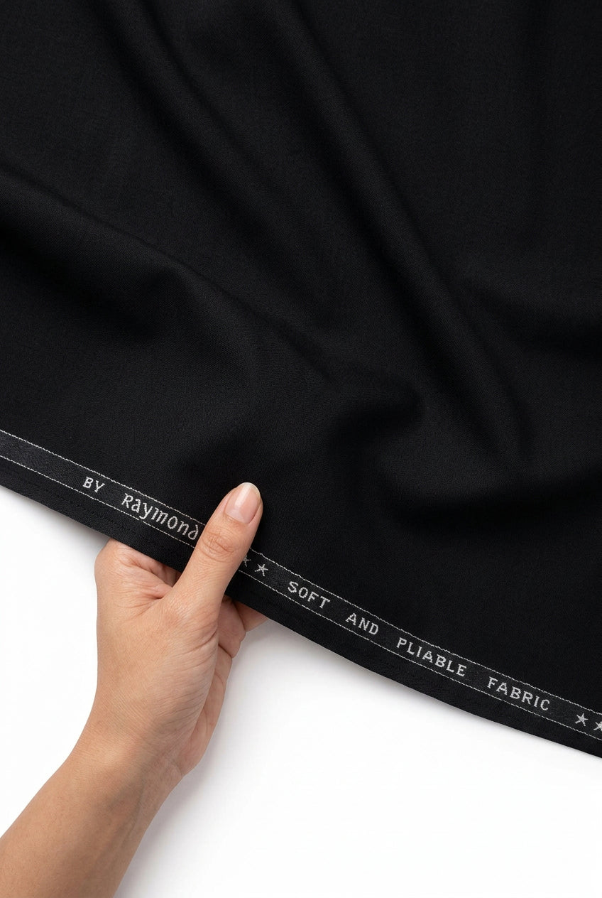 Raymond Cresta TR Black suit fabric