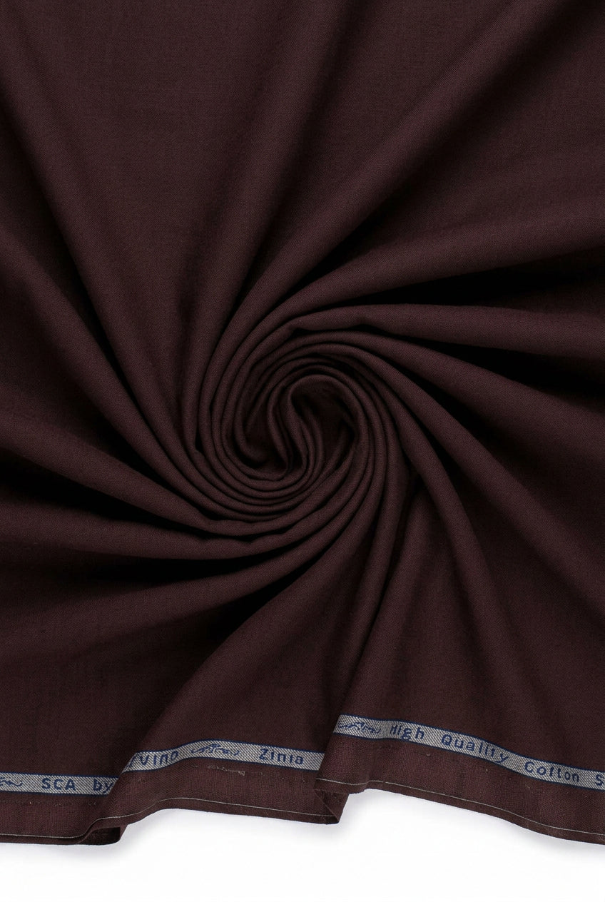 Arvind Tresca Cototn shirt fabric brown