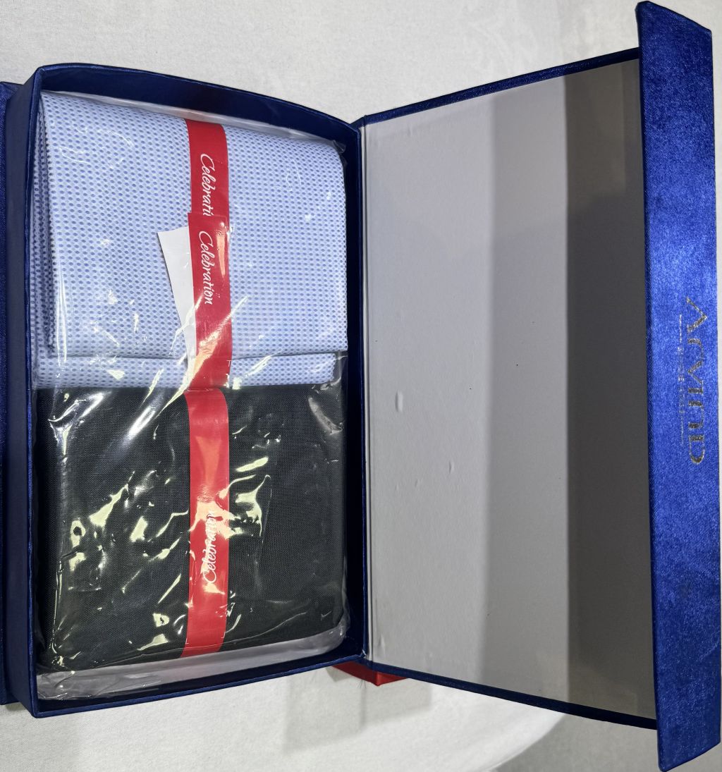 Arvind Combo Gift Pack of Unstitched Shirt & Trouser Fabrics