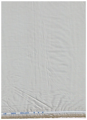 Light grey cotton shirting fabric from Mensfabric, showing smooth Italian cotton material suitable for dress shirts.