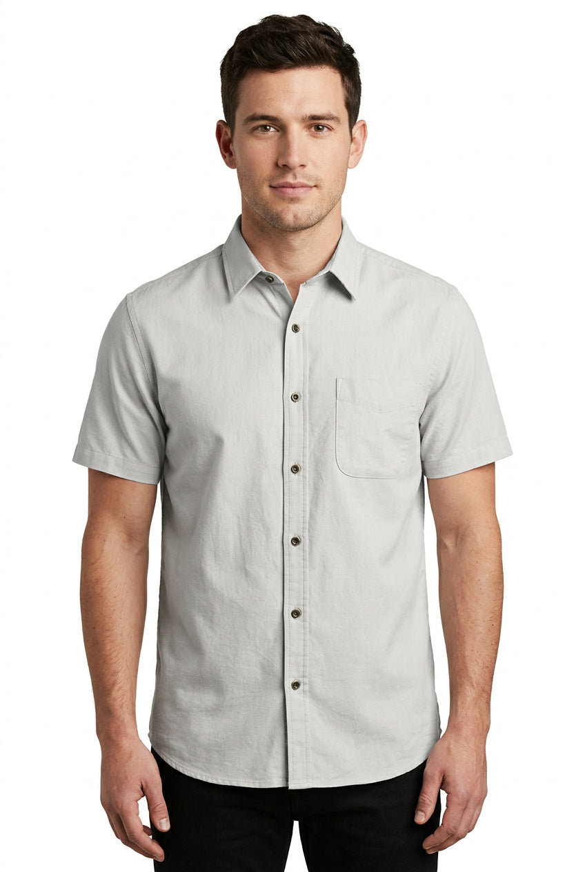Cotton king light grey readymade shirt