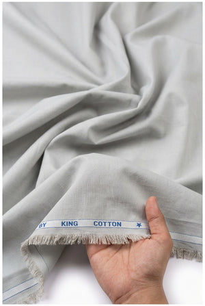 Cotton king light grey shirt farbic hand mockup 