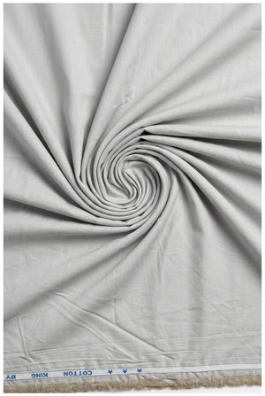Cotton king light grey shirt farbric