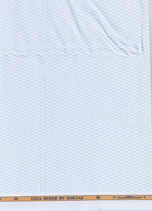 Blue plain dobby Soktas shirting fabric